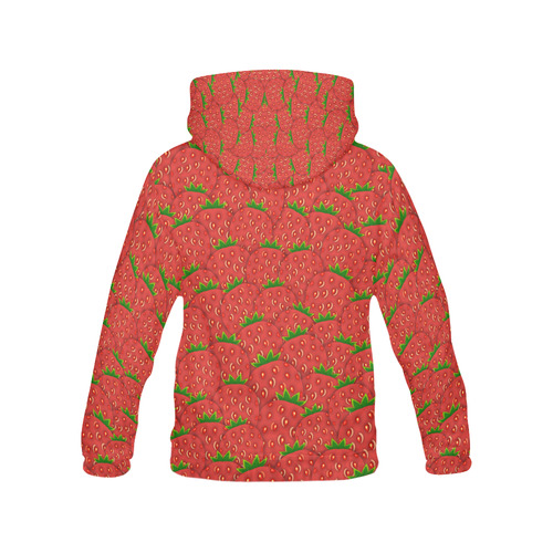 Strawberry Patch All Over Print Hoodie for Men (USA Size) (Model H13)