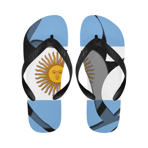The Flag of Argentina Flip Flops for Men/Women (Model 040)