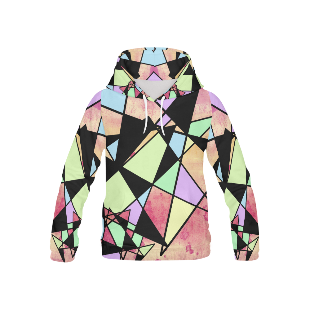 Geometric shapes All Over Print Hoodie for Kid (USA Size) (Model H13)