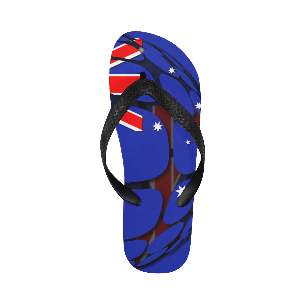 The Flag of Australia Flip Flops for Men/Women (Model 040)
