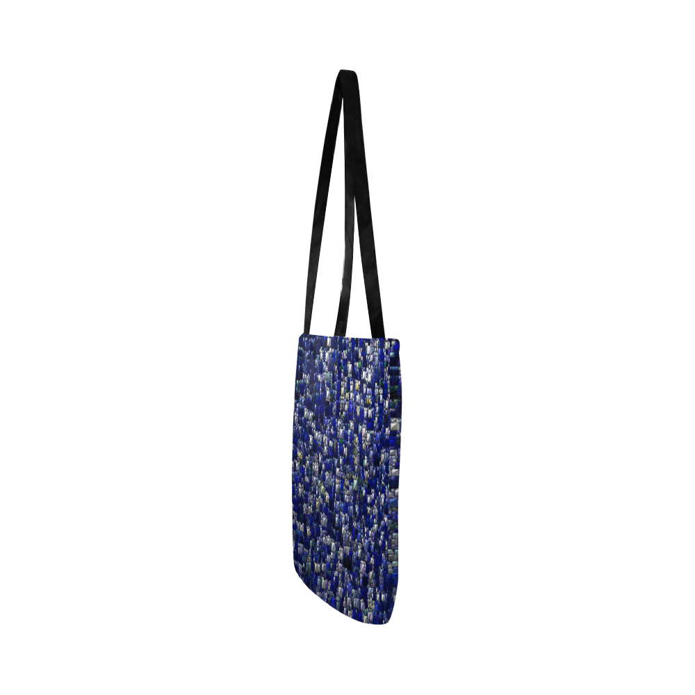 Sparkling and glittering, blue by JamColors Reusable Shopping Bag Model 1660 (Two sides)
