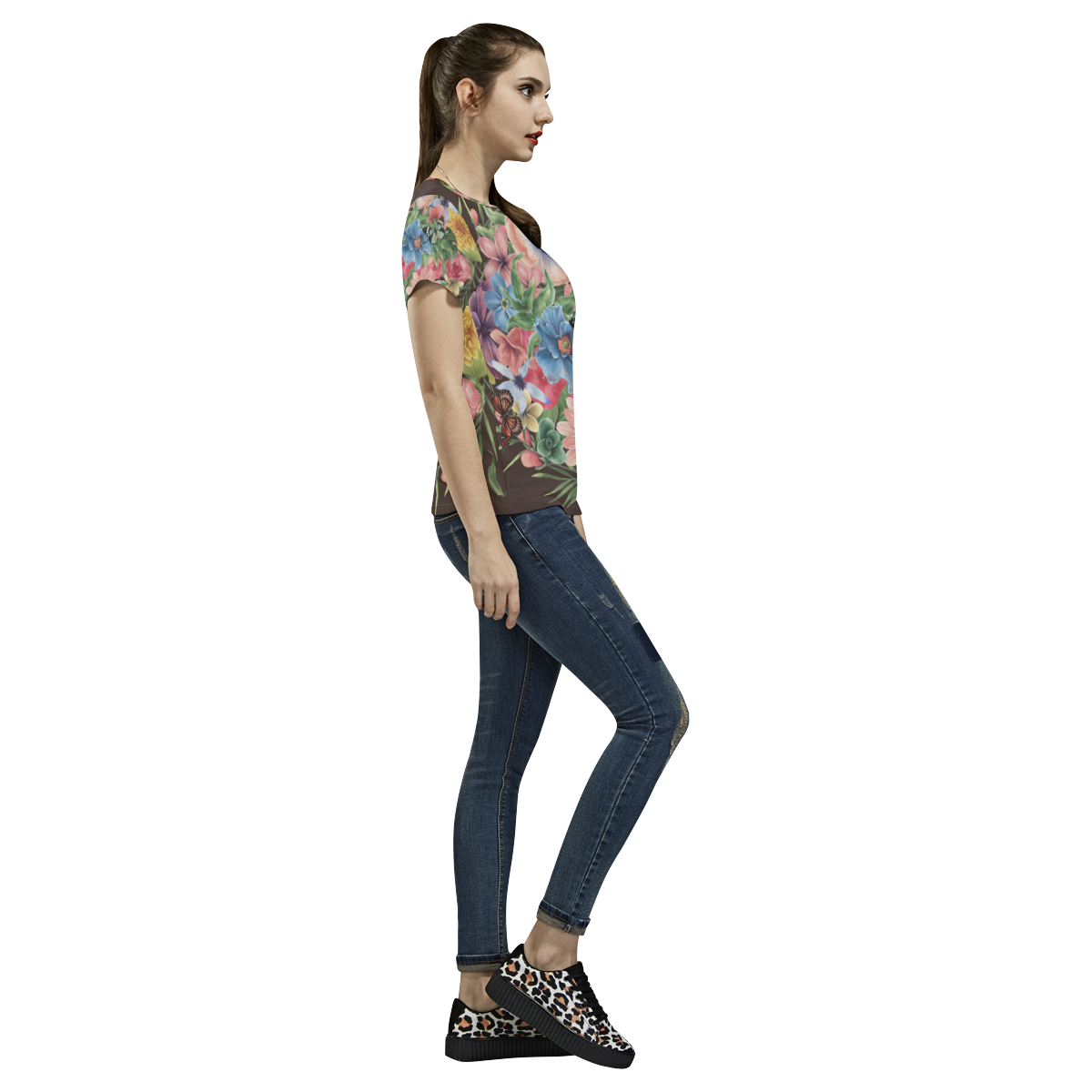 collage_ Spring II _ Gloria Sánchez All Over Print T-Shirt for Women (USA Size) (Model T40)