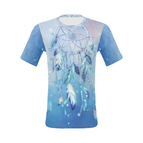 A wounderful dream catcher in blue All Over Print T-Shirt for Men (USA Size) (Model T40)