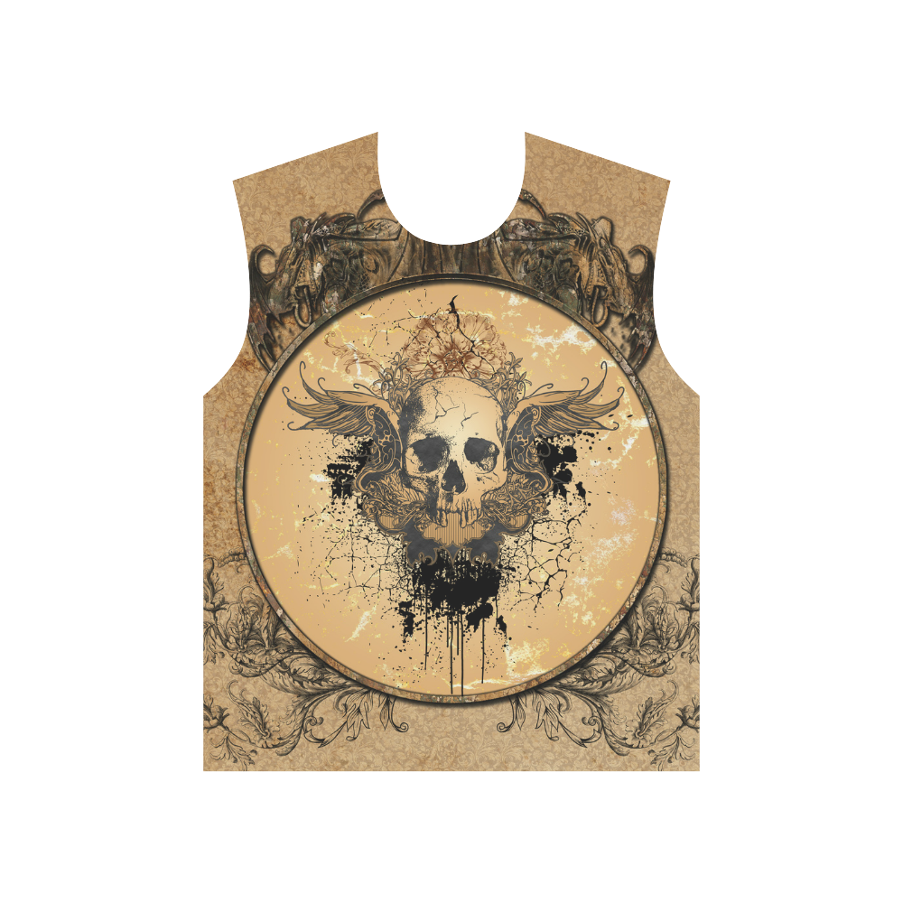 Awesome skull with wings and grunge All Over Print T-Shirt for Men (USA Size) (Model T40)