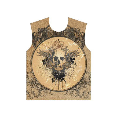 Awesome skull with wings and grunge All Over Print T-Shirt for Men (USA Size) (Model T40)
