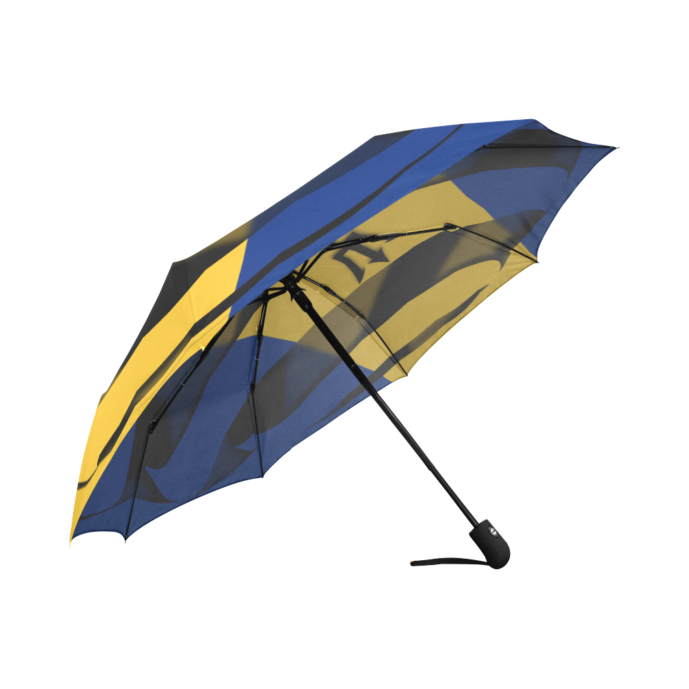The Flag of Barbados Auto-Foldable Umbrella (Model U04)