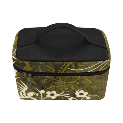 Fantasy birds with leaves Cosmetic Bag/Large (Model 1658)