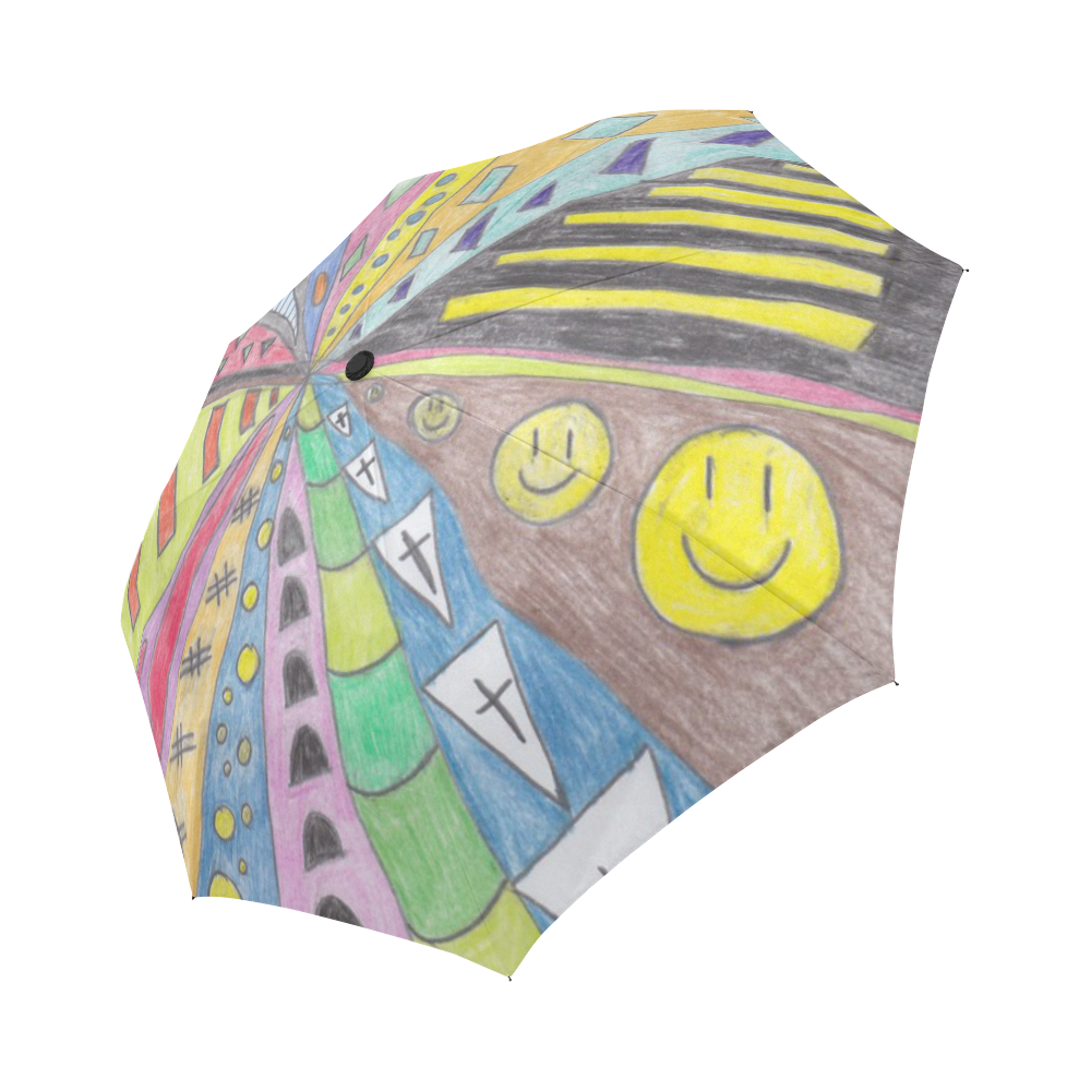 Colour Spial Auto-Foldable Umbrella (Model U04)