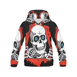 Skull All Over Print Hoodie for Men (USA Size) (Model H13)