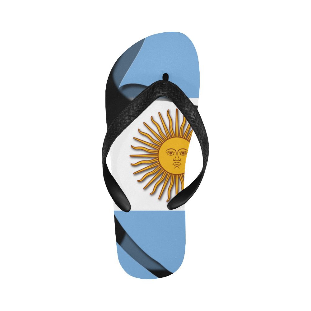 The Flag of Argentina Flip Flops for Men/Women (Model 040)
