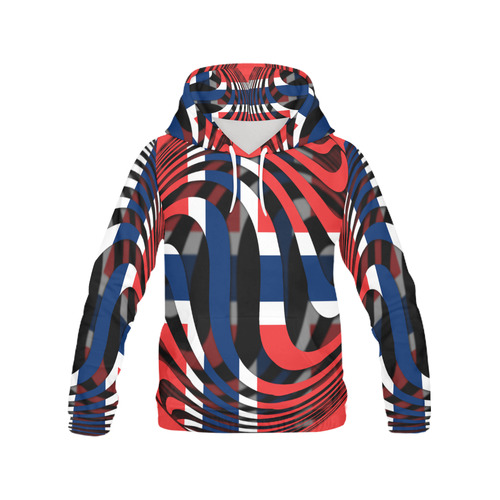 The Flag of Norway All Over Print Hoodie for Men (USA Size) (Model H13)