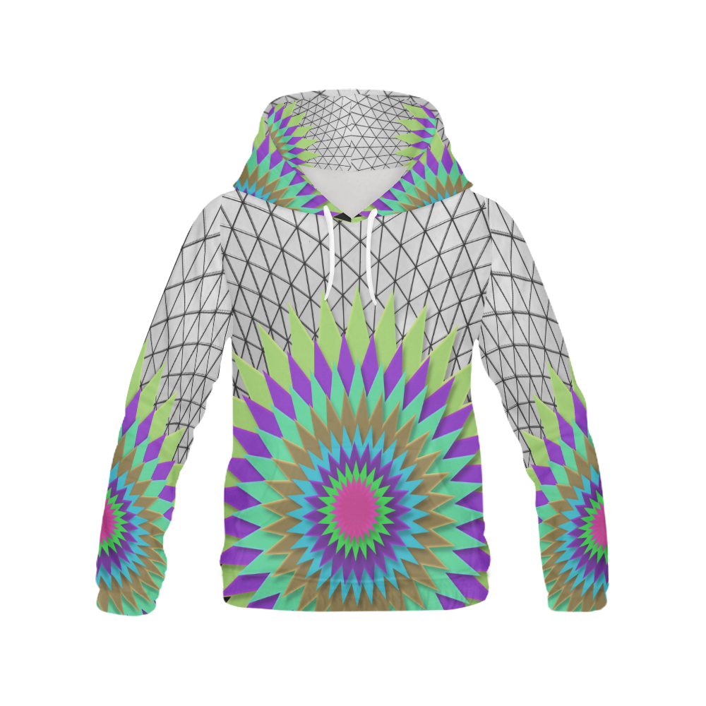 Collage_ Meeting Point_ Gloria Sanchez All Over Print Hoodie for Men (USA Size) (Model H13)