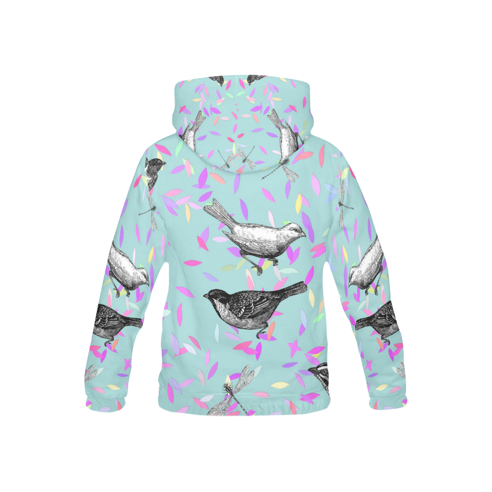 collage_ Let it Fly_ Gloria Sanchez All Over Print Hoodie for Kid (USA Size) (Model H13)