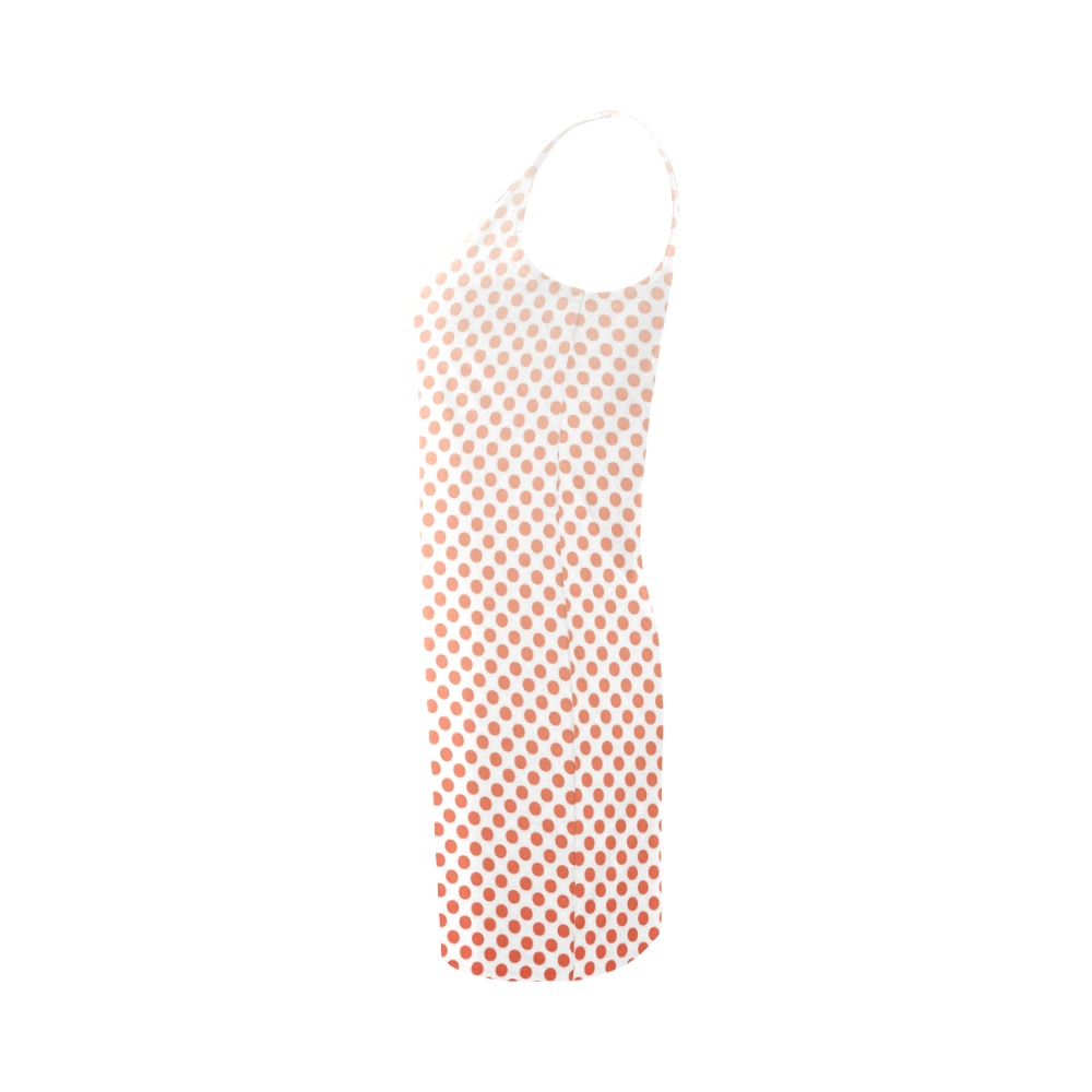 Red Ombre Dots Medea Vest Dress (Model D06)