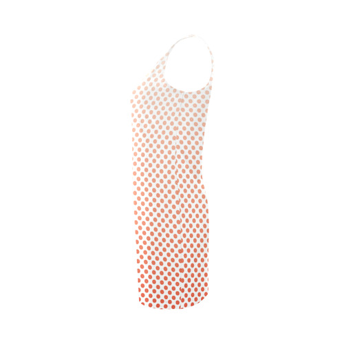 Red Ombre Dots Medea Vest Dress (Model D06)