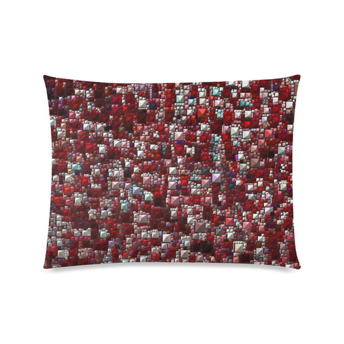 Sparkling and glittering, red by JamColors Custom Zippered Pillow Case 20"x26"(Twin Sides)