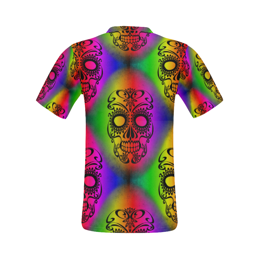 Skull20170355_by_JAMColors All Over Print T-Shirt for Men (USA Size) (Model T40)