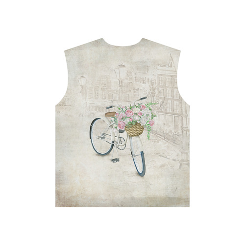 Vintage bicycle with roses basket All Over Print T-Shirt for Men (USA Size) (Model T40)