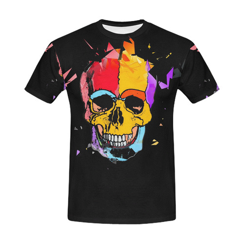 Amazing Skull by Popart Lover All Over Print T-Shirt for Men (USA Size) (Model T40)