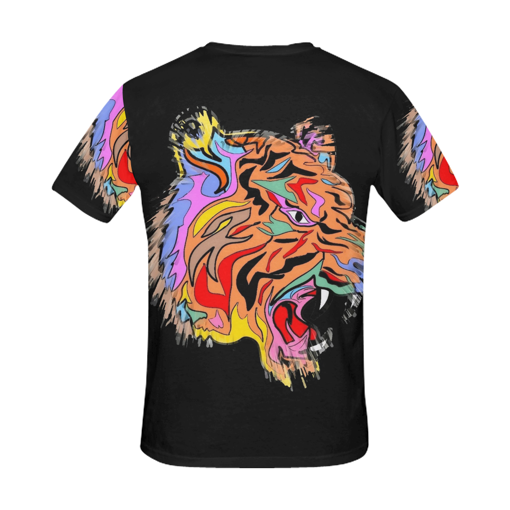 A Tiger by Popart Lover All Over Print T-Shirt for Men (USA Size) (Model T40)