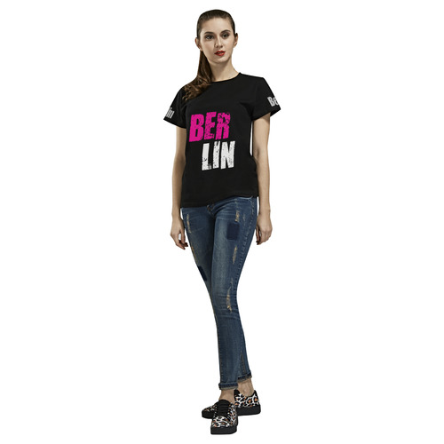 Berlin by Artdream All Over Print T-Shirt for Women (USA Size) (Model T40)