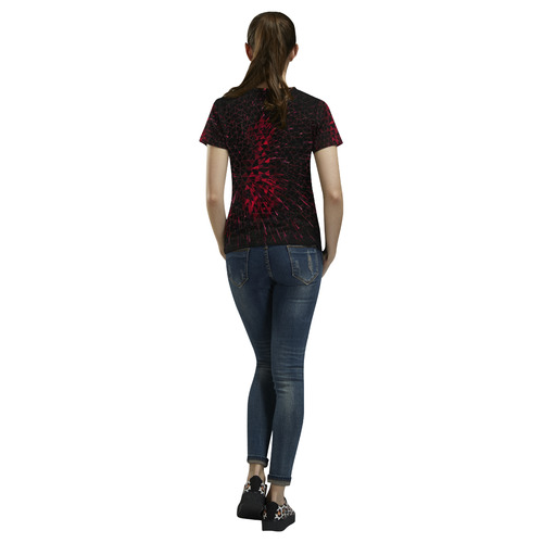 Chaos Boom by Artdream All Over Print T-Shirt for Women (USA Size) (Model T40)