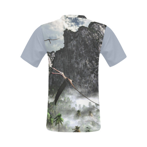 Anhanguera Dinosaur All Over Print T-Shirt for Men (USA Size) (Model T40)