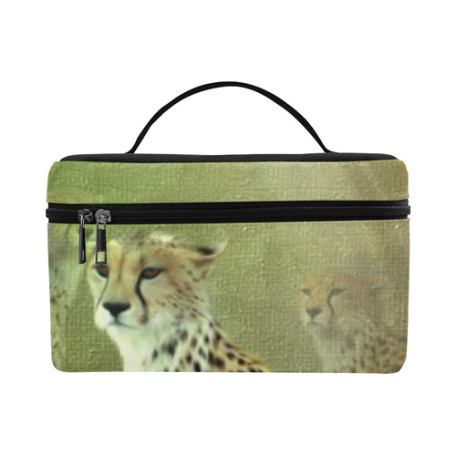 Beautiful leopard Cosmetic Bag/Large (Model 1658)