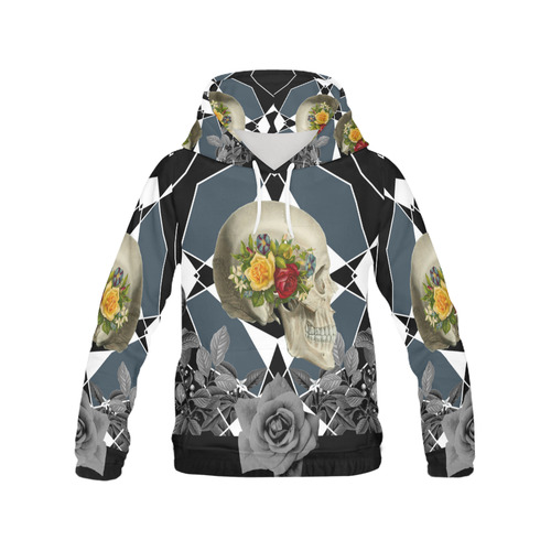 collage_ Growing _ Gloria Saanchez All Over Print Hoodie for Women (USA Size) (Model H13)