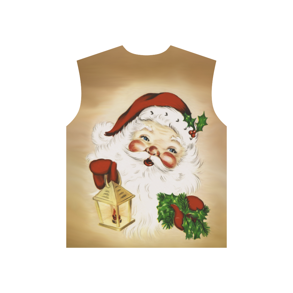 A cute Santa Claus with a mistletoe and a latern All Over Print T-Shirt for Men (USA Size) (Model T40)