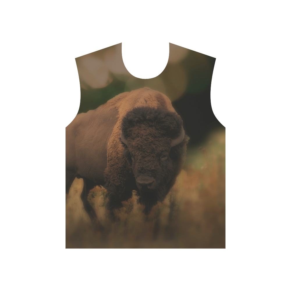 Awesome Powerfull Bison In Wildlife All Over Print T-Shirt for Men (USA Size) (Model T40)
