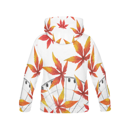 Collage_ Fall_ Gloria Sanchez All Over Print Hoodie for Women (USA Size) (Model H13)