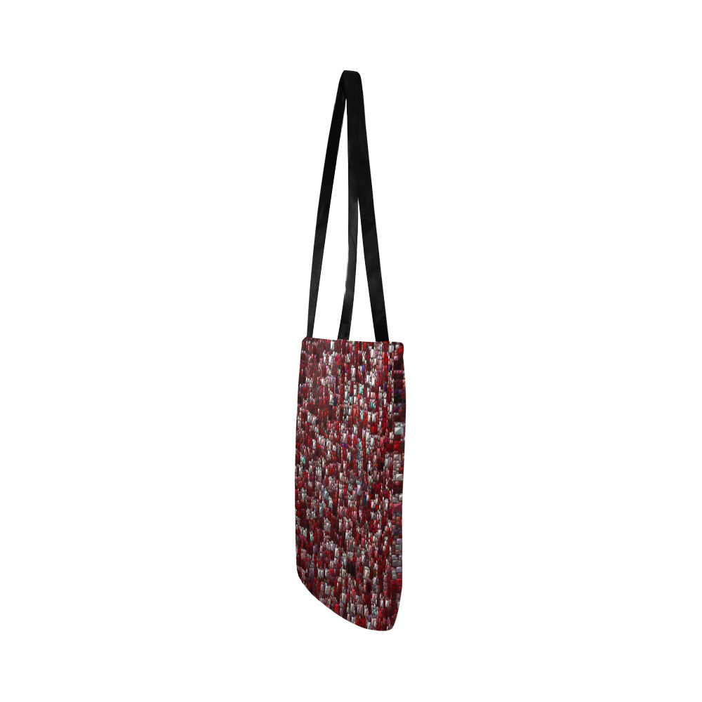 Sparkling and glittering, red by JamColors Reusable Shopping Bag Model 1660 (Two sides)