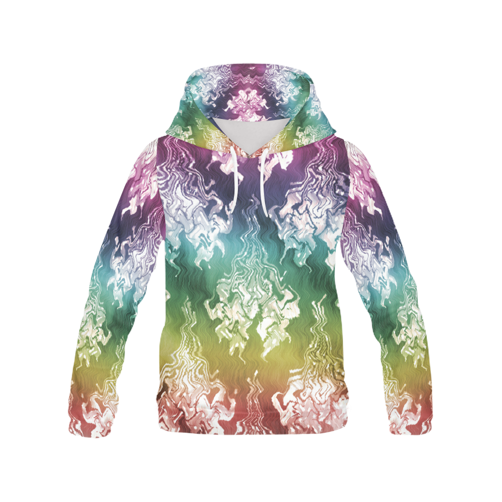 Crazy Motion All Over Print Hoodie for Women (USA Size) (Model H13)