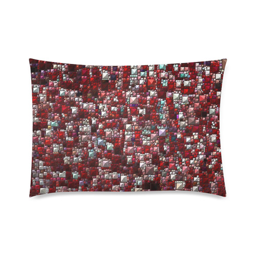 Sparkling and glittering, red by JamColors Custom Zippered Pillow Case 20"x30"(Twin Sides)