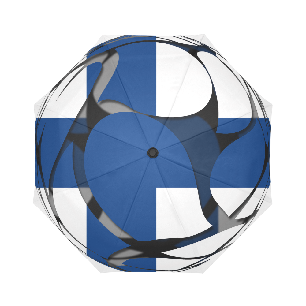The Flag of Finland Auto-Foldable Umbrella (Model U04)