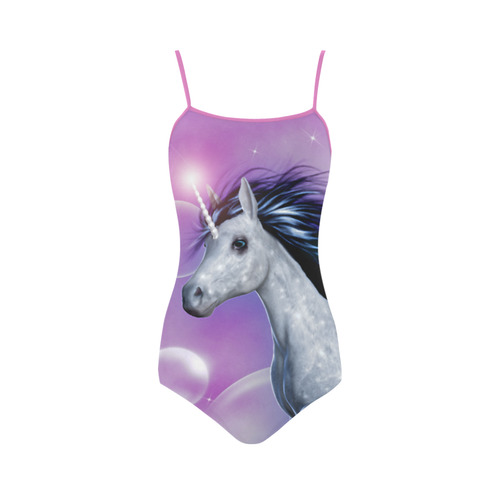 Light Bringer Unicorn Fantasy Strap Swimsuit ( Model S05)