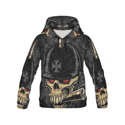 Skull All Over Print Hoodie for Men (USA Size) (Model H13)