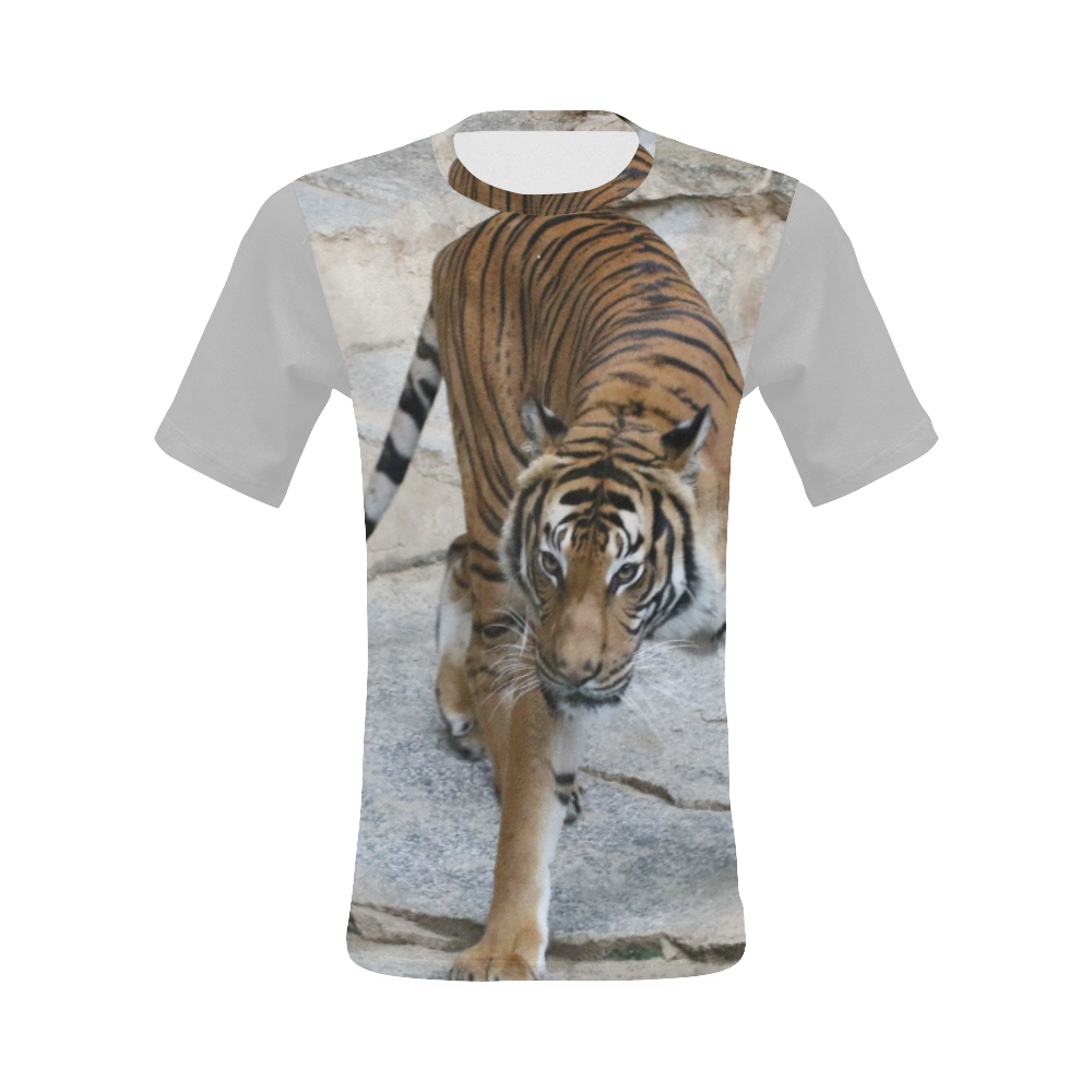 Tiger 1216 AJ by JamColors All Over Print T-Shirt for Men (USA Size) (Model T40)