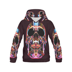 Skull All Over Print Hoodie for Men (USA Size) (Model H13)
