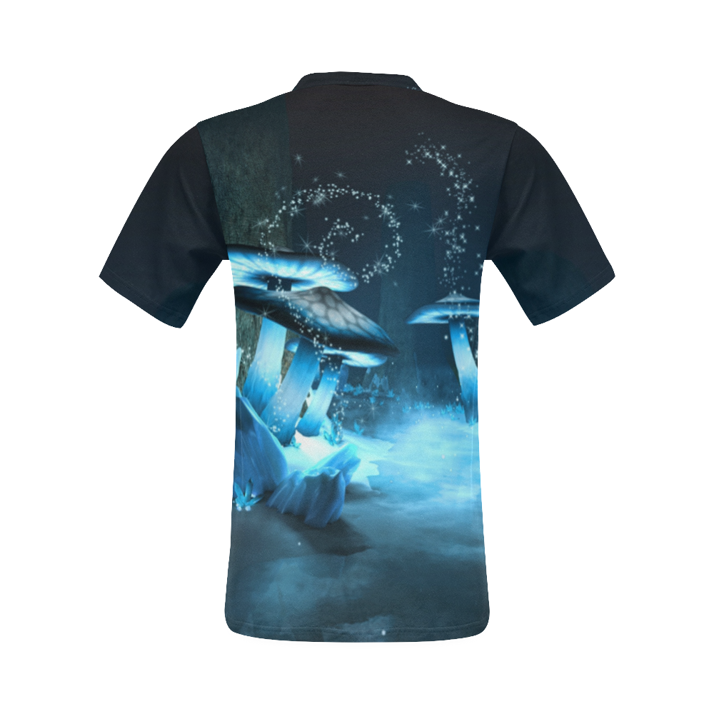 Blue Ice Fairytale World All Over Print T-Shirt for Men (USA Size) (Model T40)