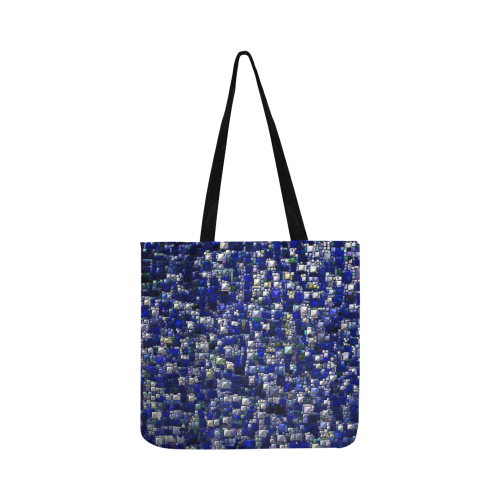 Sparkling and glittering, blue by JamColors Reusable Shopping Bag Model 1660 (Two sides)