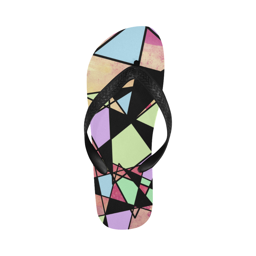 Geometric shapes Flip Flops for Men/Women (Model 040)