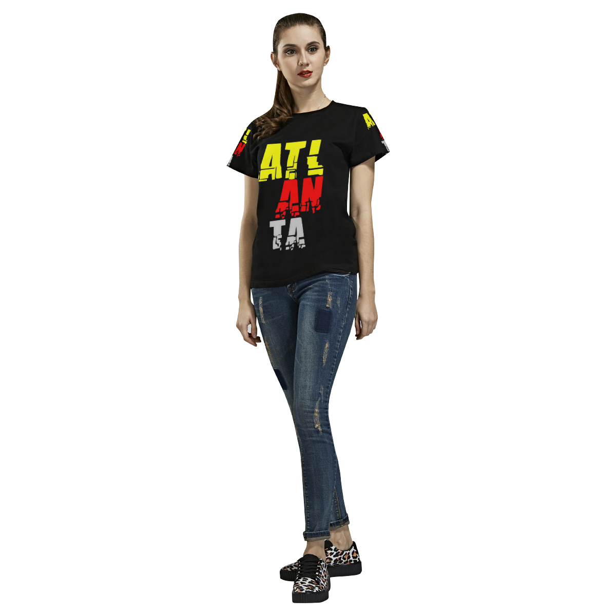 Atlanta by Artdream All Over Print T-Shirt for Women (USA Size) (Model T40)