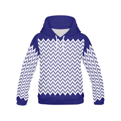 HIPSTER zigzag chevron pattern white All Over Print Hoodie for Men (USA Size) (Model H13)