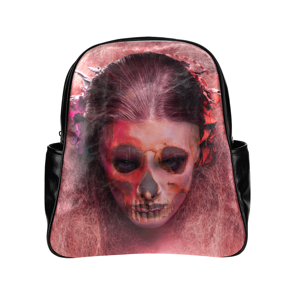 Scary Girl Multi-Pockets Backpack (Model 1636)
