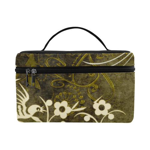 Fantasy birds with leaves Cosmetic Bag/Large (Model 1658)