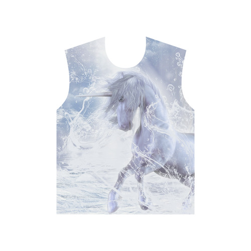 A dreamlike unicorn wades through the water All Over Print T-Shirt for Men (USA Size) (Model T40)