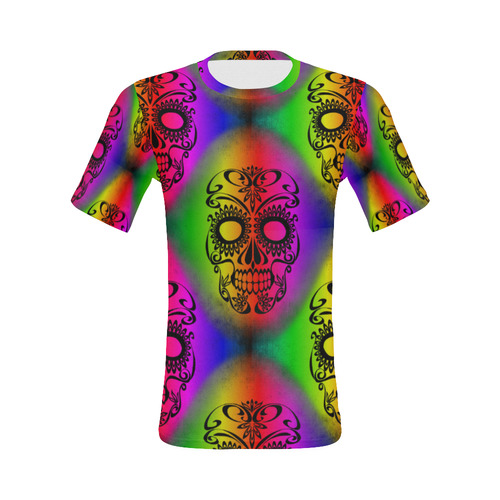 Skull20170355_by_JAMColors All Over Print T-Shirt for Men (USA Size) (Model T40)
