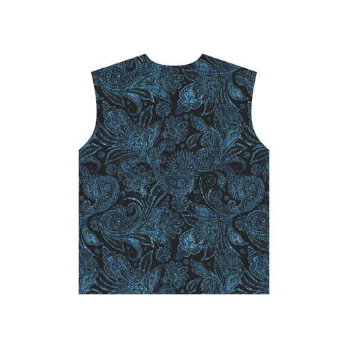 Elegant blue flower glitter look All Over Print T-Shirt for Men (USA Size) (Model T40)